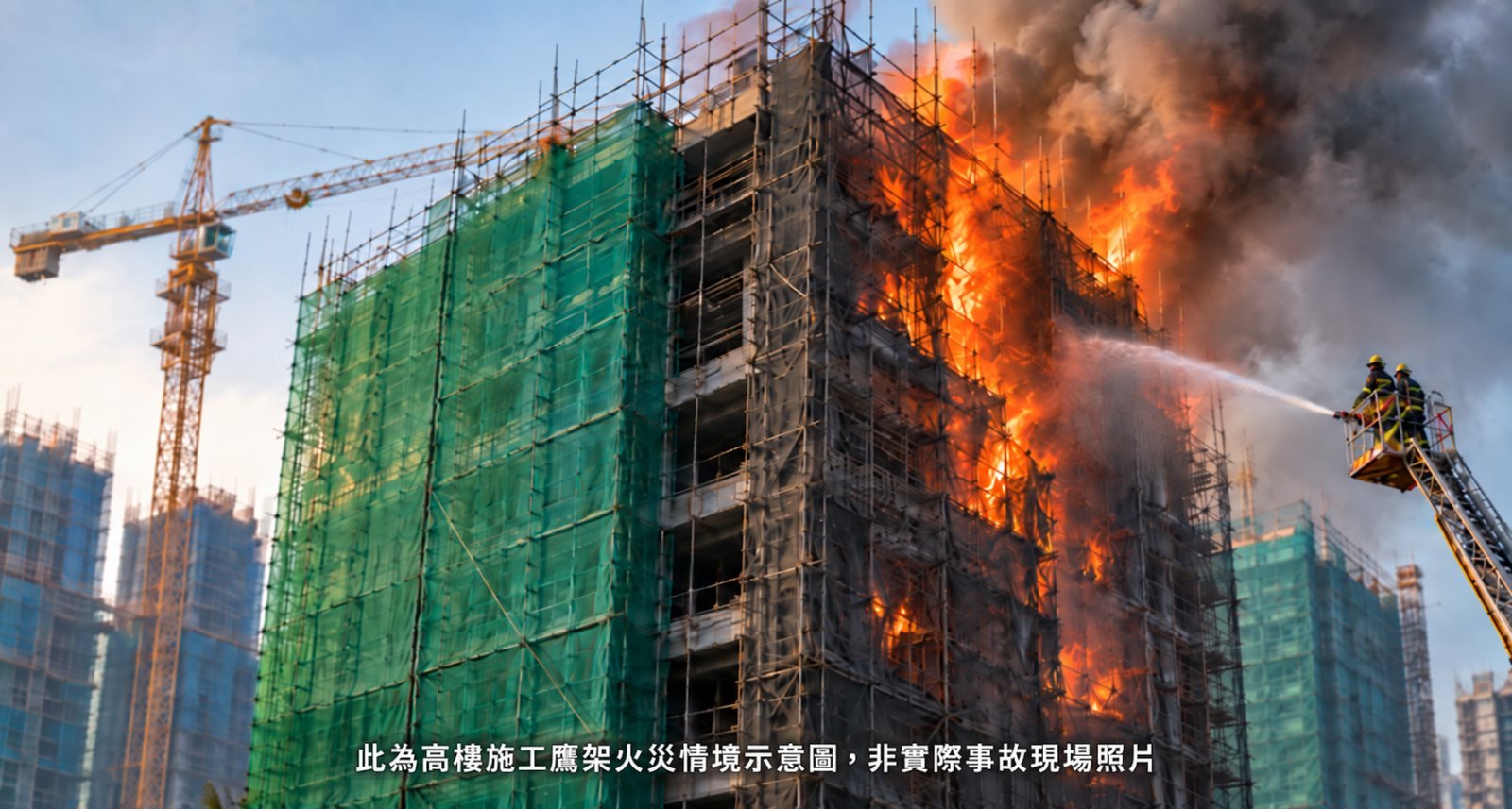 外牆施工防墜網